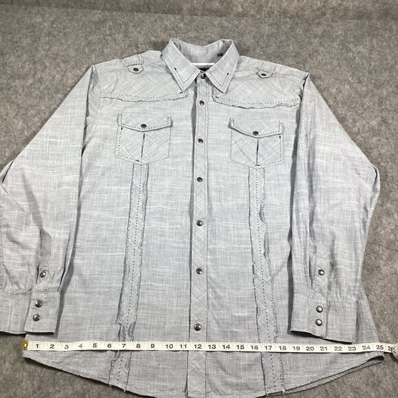 7 Diamond Men’s Shirt Size XXL Snap Buttons Western Style Square Dance Cotton - Picture 5 of 16